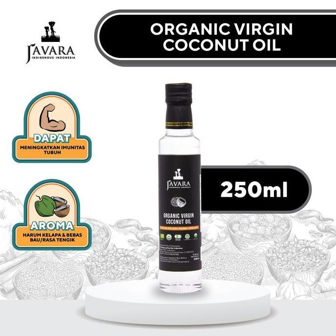 Javara Minyak Kelapa Murni VCO Organik 250ml | Organic Javara Virgin Coconut Oil Minyak VCO 250ml