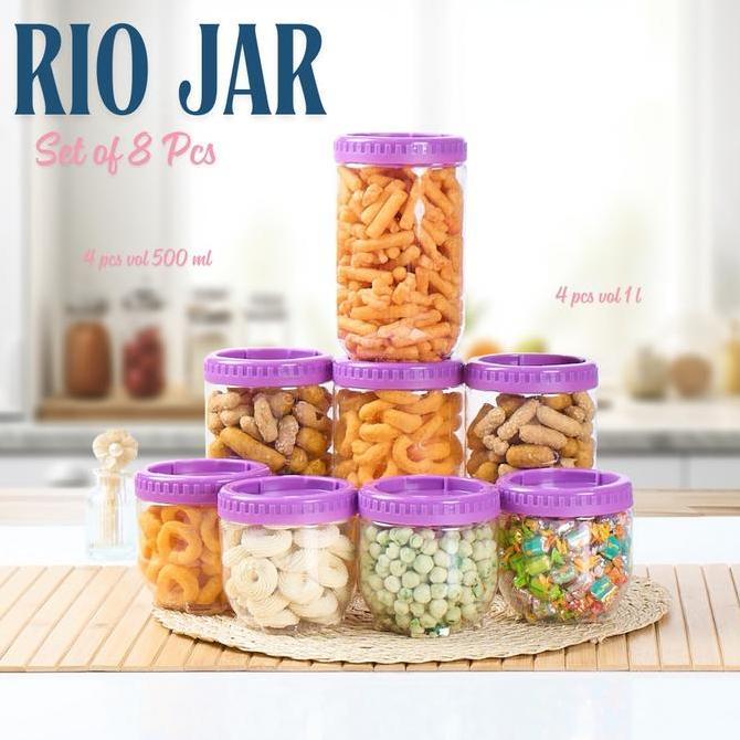 rio_paquito - cpm paket toples lebaran rio 8 in 1 s4 & m4 plastik jar multifungsi bpa free food grad