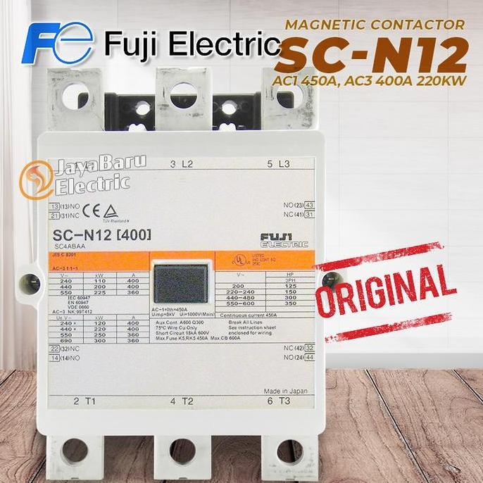 Promo FUJI Kontaktor / Contactor SC-N12 SCN12 110V 220V 380V AC Coil Diskon