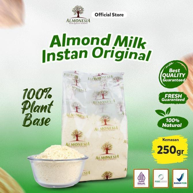 Alami- Almonesia - Almond Milk Instant Original (Susu Almond Organik Non Dairy) 250Gr