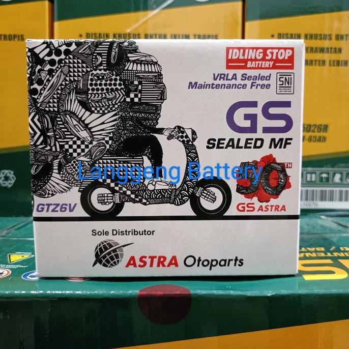 TERBARU - Aki Original GS Astra GTZ6V