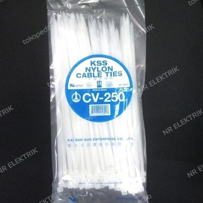 Organix- Kabel Ties /Cable Ties Cv 250 X 4.8 Kss Putih