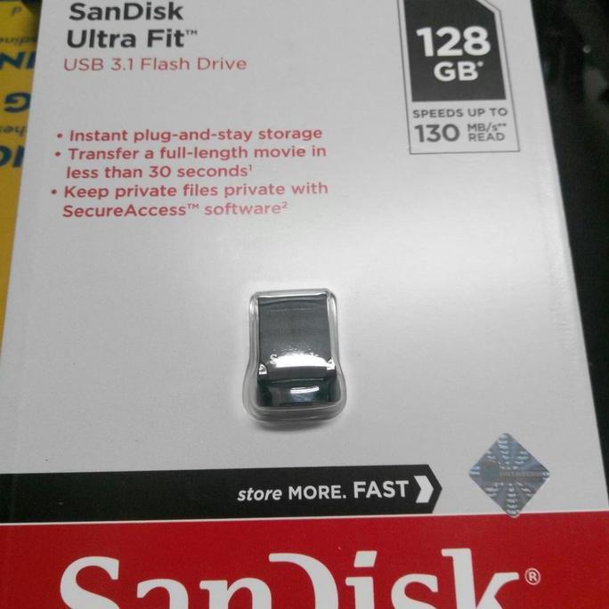 Terpopuler- Fd Sandisk Cruzer Ultra Fit Cz430 128Gb Usb 3.1 - Flashdisk 128 Gb