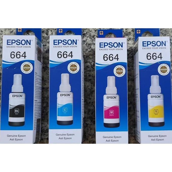 Solid- Tinta Epson 664 Original Tinta Printer Epson L100 L200 L310 L360 L120