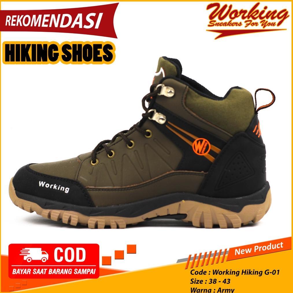 TERLARIS` Sepatu Pria Boot Working G-01 // Sepatu Gunung Luar Negeri // Sepatu Tracking 2026