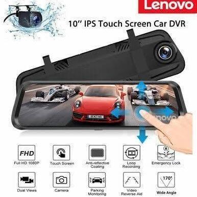 Lenovo V7 Plus + Dual Camera Dashcam Car DVR Camera Mobil