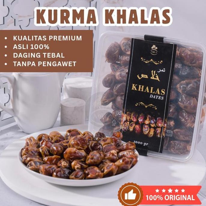Nikmat- Kurma Khalas Kurma Kering Kurma Arab Saudi Kurma Manis Asli Madinah Kurma  Kering