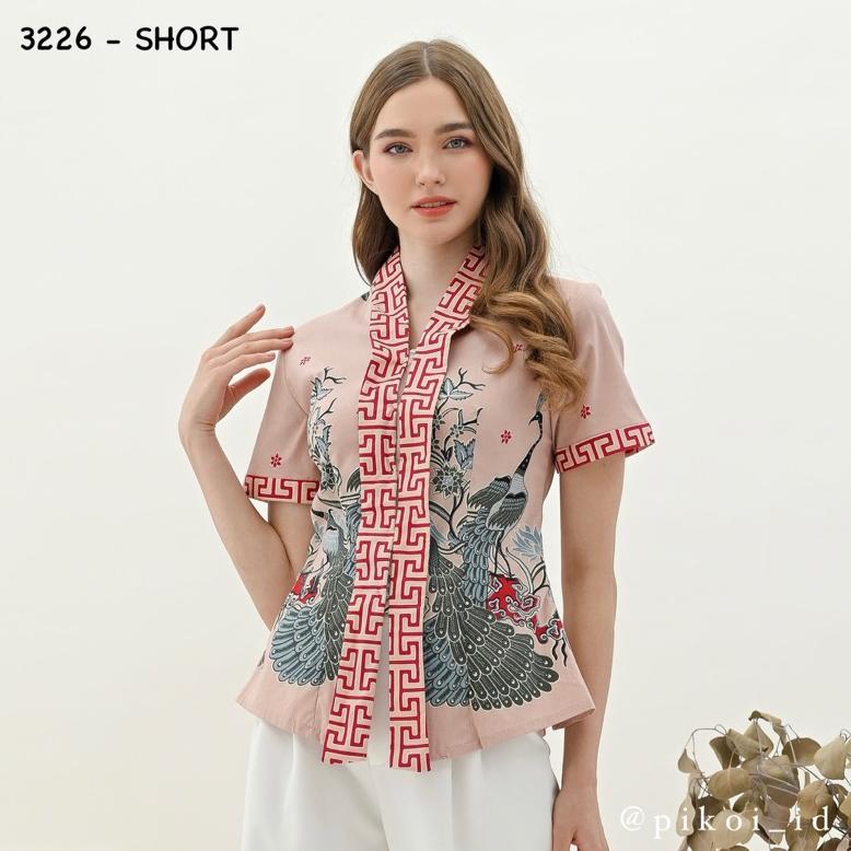 BEST SELLER BAJU BATIK WANITA / ATASAN BATIK CEWEK / SERAGAM BATIK KANTOR / BLOUSE KATUN BATIK MODER