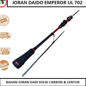 BEBAS ONGKIR - joran daido emperor joran ul 702 210 cm solid carbon Lentur Awet