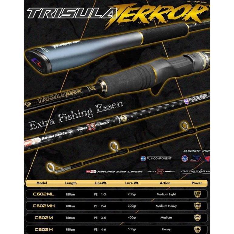Codbisa- Joran Pancing Daido Trisula Terror Sp / Bc 180Cm Jigging Fuji Alconite - Toms Fishing