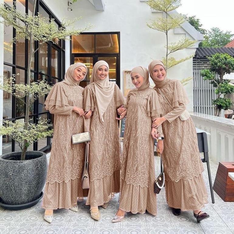 Aurora Boutique MAXI KEISYA | M L XL 2XL | 10 WARNA | GAMIS MUTIARA DRESS MUSLIM MAXI DRESS SERAGAM 