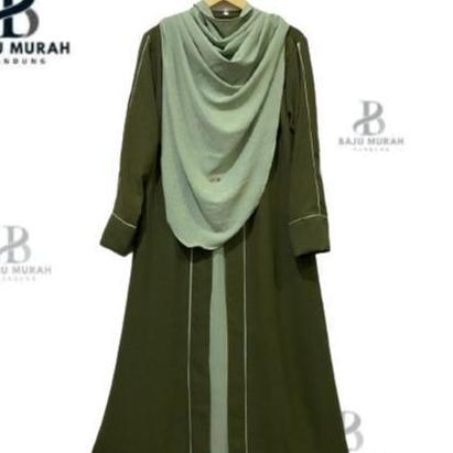 big promo gamis set abaya putri syari crinkle airflow s-xxl