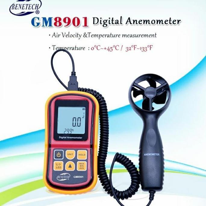 SENEZA Gm-8901 Gm8901 Gm 8901 benetech Digital Anemometer wind Speed