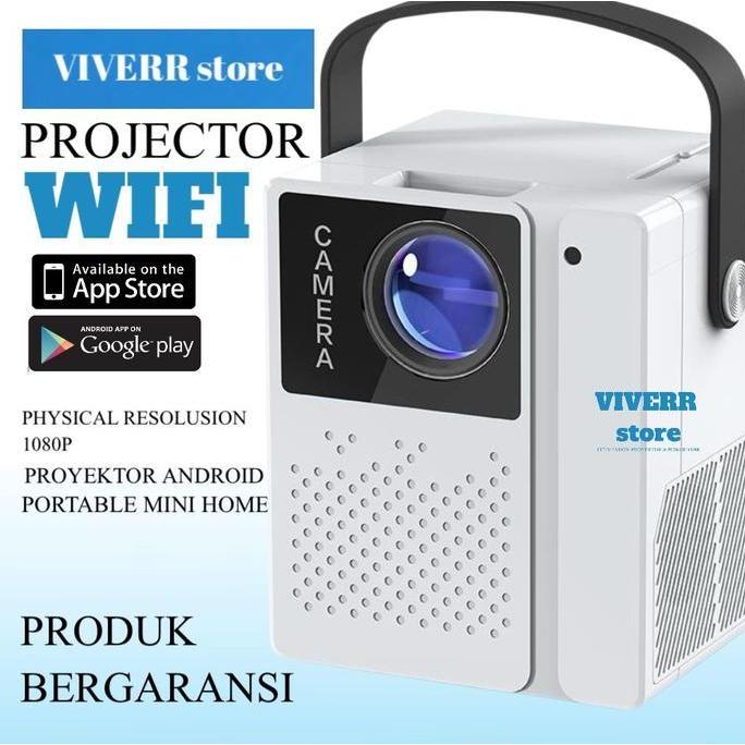 NEROZA VIVERR Store T2 PRO Proyektor Smart Projector 230 ANSI Lumens Lampunya  Led Layar Screen Lcd