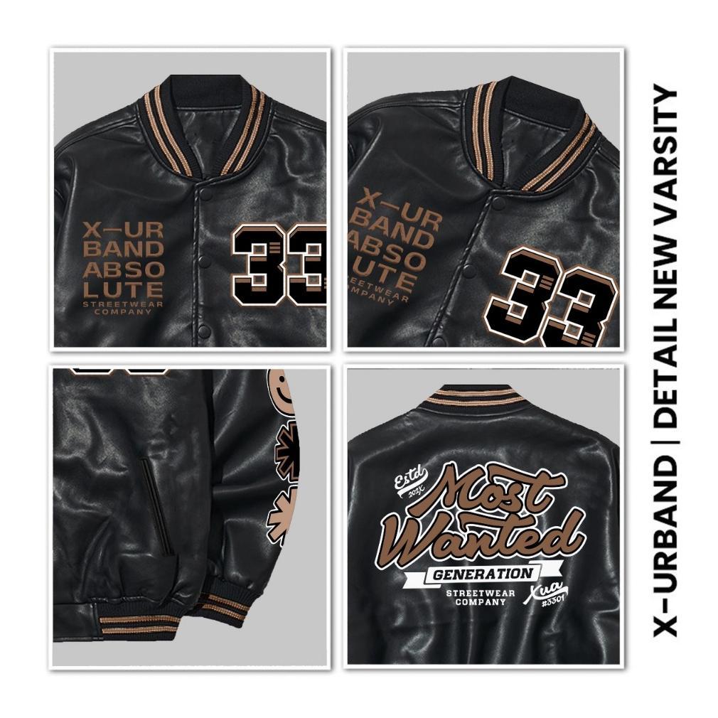TERBARU X Urband Absolute Jaket Varsity Leather Sintetis A505