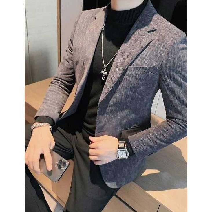 Best Deals Jas Blazer Pria  Blazer Corduroy Slim Fit  Jas Corduroy