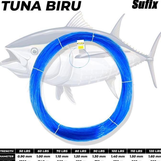 Senar Pancing Sufix Biru Tuna Super Strong