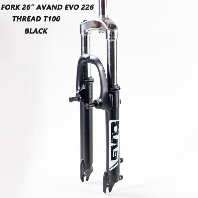 Fork Sepeda MTB 26 Evo Suspension Ukuran Standar 22.2 Model drat ulir