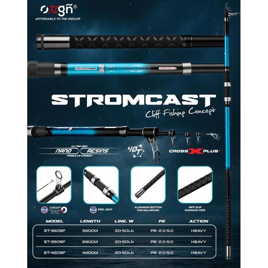 Rod Telescopic Oxgn Stromcast Cross X-Plus (Fuji)