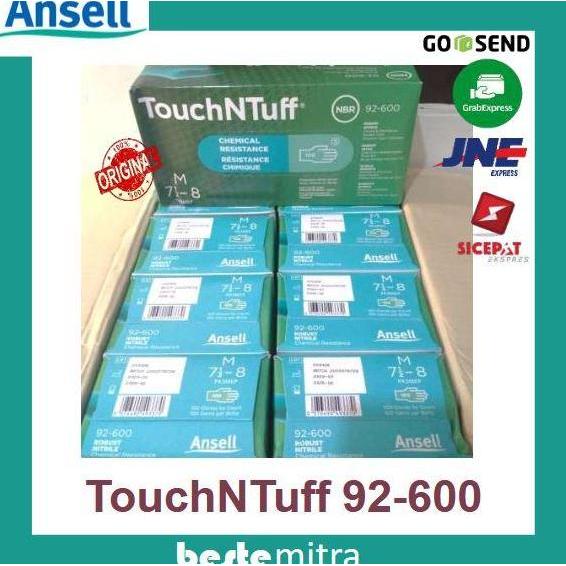 Newsand- Ansell 92-600 Touchntuff Nitrile Sarung Tangan Nitrile Safety Glove