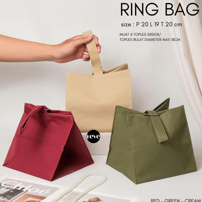 +++++] RING BAG tas hampers souvenir goodie bag natal idul fitri cny 20x19x20 anti air
