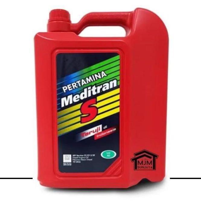 OLI MESIN DIESEL SOLAR PERTAMINA MEDITRAN  S SAE 40 KEMASAN GALON 10 L