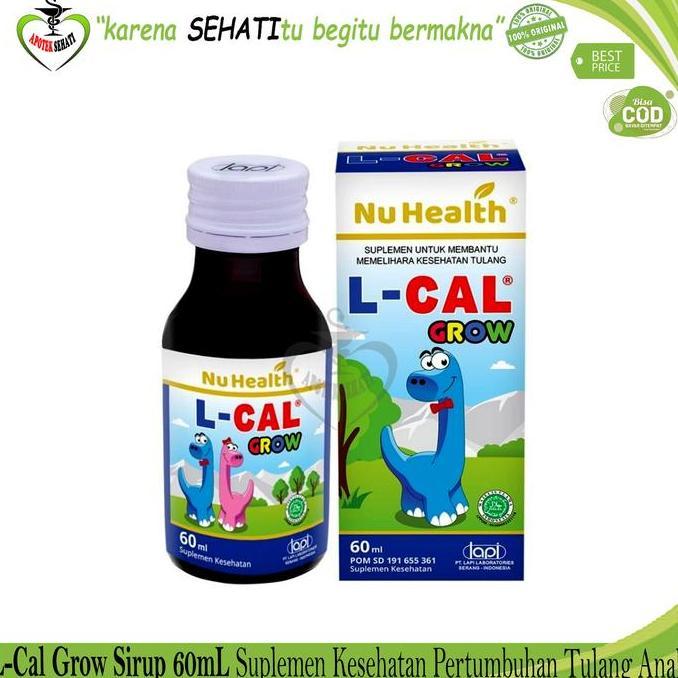 Nu Health L Cal Grow Vitamin Peninggi L Cal Grow Syrup Calsium