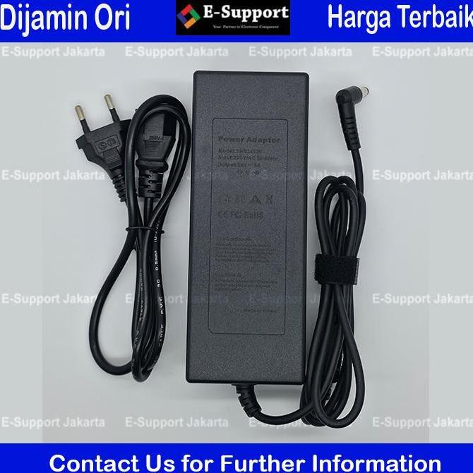E-Support Adaptor 12V 10A Murni Switching untuk Pompa Air DC & Alat Elektronik Lainnya Input 100v-24