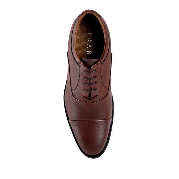 Kets- Prabu - Arjuna 2.0 Brushed Brown Sepatu Kulit Oxford Pria Shoes Pantofel