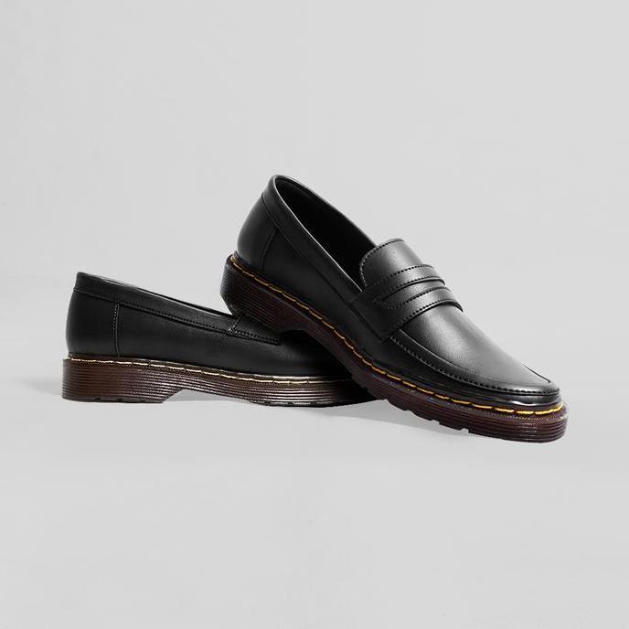Kets- Sepatu Formal Pria Casual Shoes Pantofel Slip On Kerja Prodigo Blora Hitam