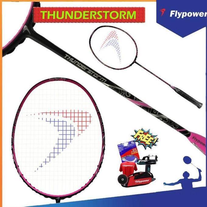Promo FLYPOWER THUNDERSTORM RAKET BADMINTON ORIGINAL Diskon