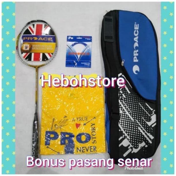 Promo Raket Badminton PROACE SWEETSPOT SS 3000 Komplit(tas+senar+grip) ORI Diskon