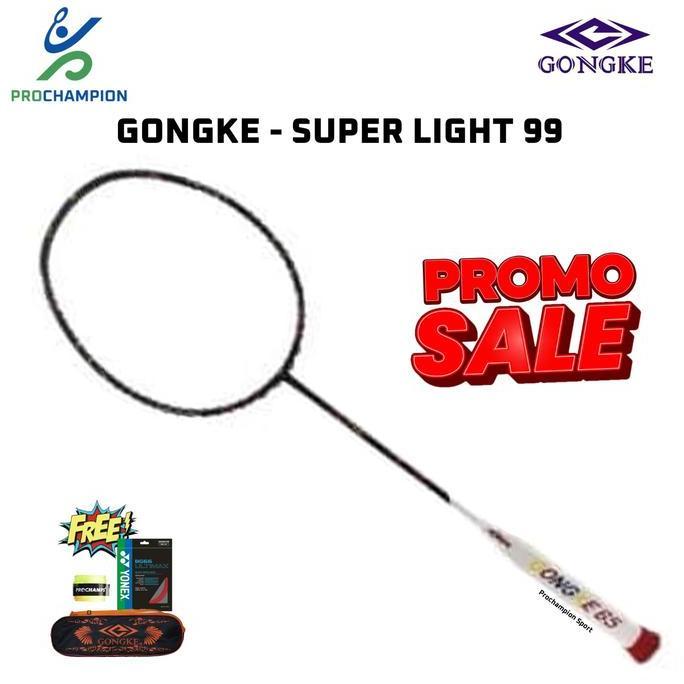 Promo Promo Sale  Raket Badminton Gongke Superlight 55 / 66 / 77 / 88 / 99 Diskon