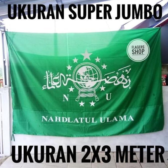 Festwid- Bendera Nahdlatul Ulama / Nu 2X3 Meter - Super Jumbo