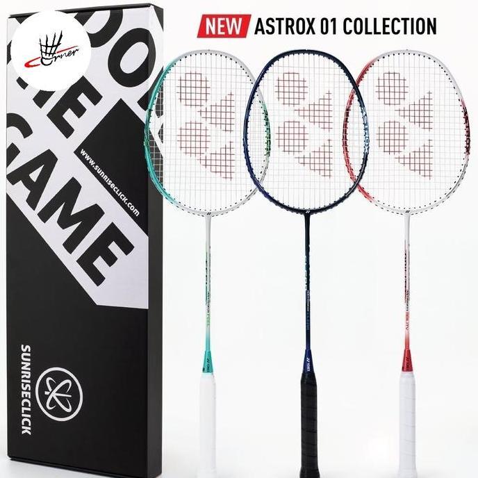 Promo Raket Bulutangkis Badminton Yonex Astrox 01 Feel Clear Ability New Colour 2024 White Mint Blac