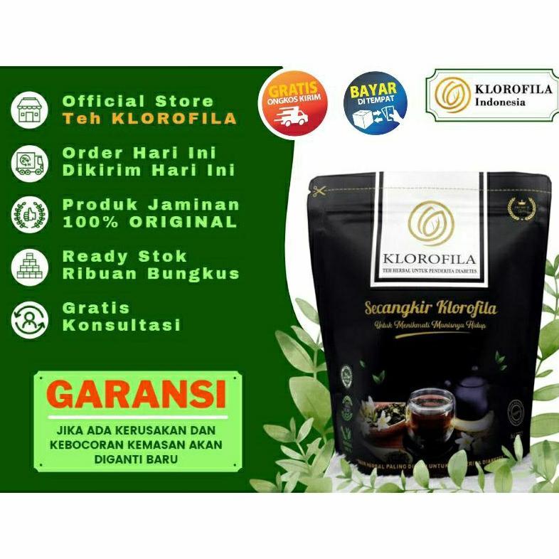 Teh Klorofila Herbal Untuk Diabetes Meningkatkan Fungsi Pankreas Original 100%