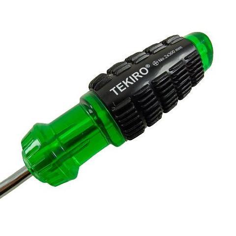 Momenttix- Obeng Plus 12 Inch Tekiro Diameter 6Mm Panjang Besi 30Cm Magnet Gagang Karet