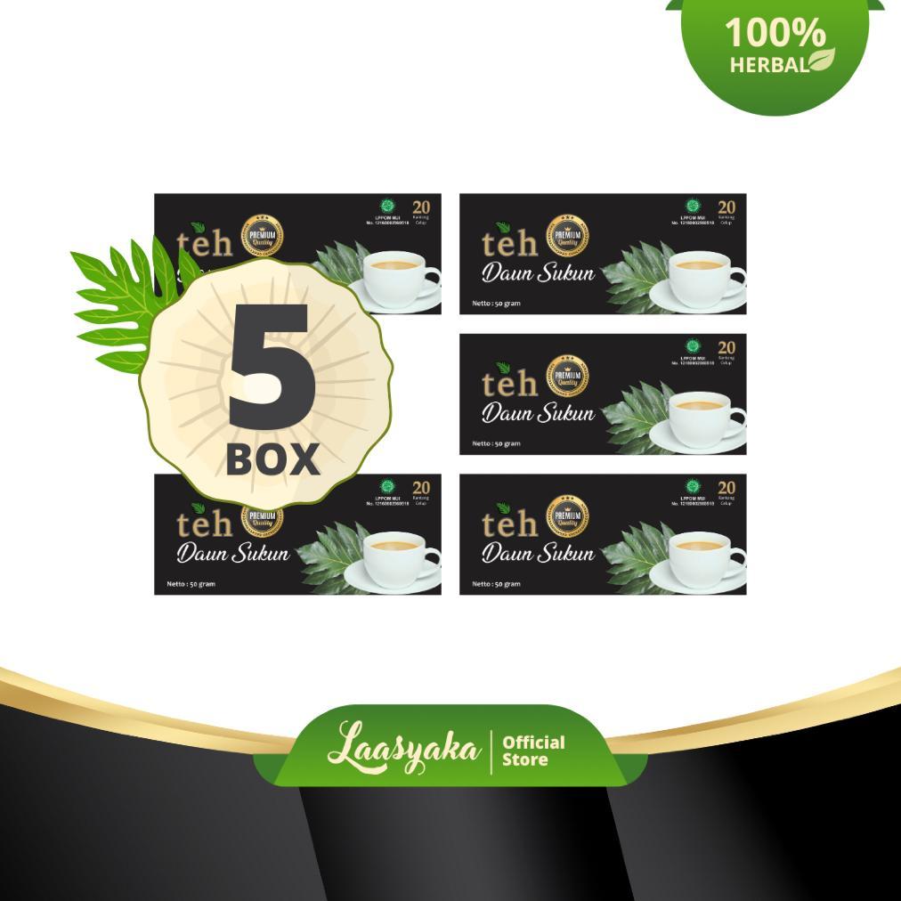 Teh Daun Sukun Premium Laasyaka ( Dapat 5 Box )