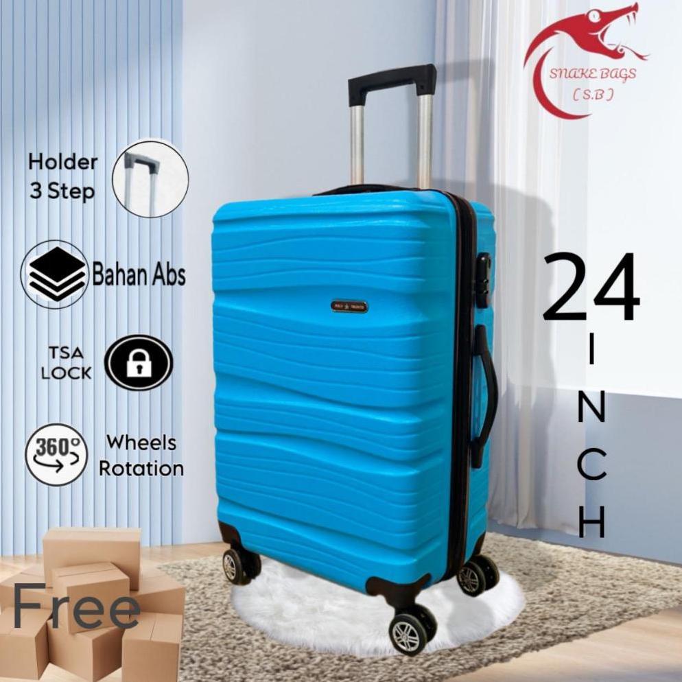 GARANSI MERDEKA SALE KOPER 24 INCH KOPER BAGASI BISA COD, TAHAN BANTING, ANTI AIR DAN RINGAN 805  KO