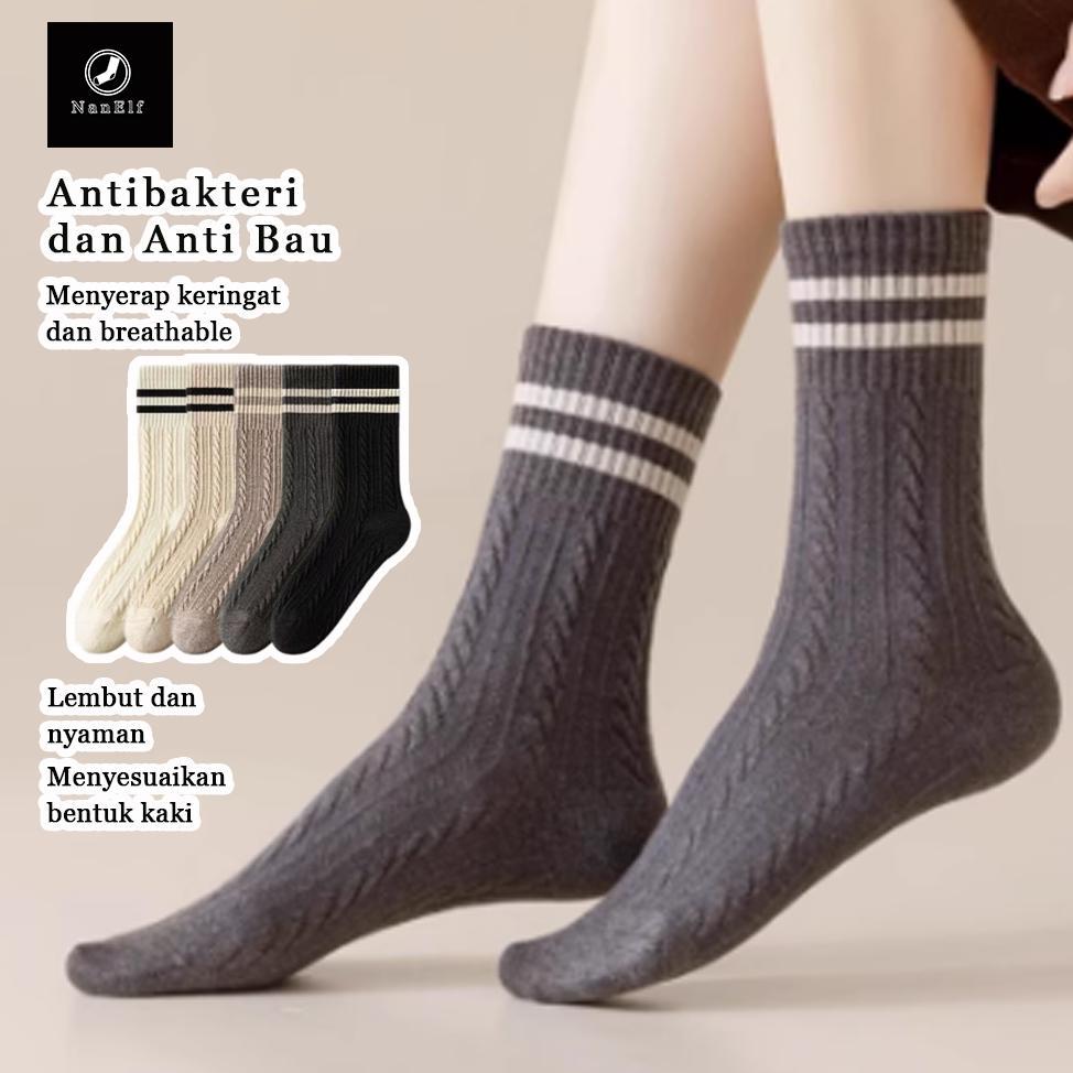 New Arrival YjhKaus Kaki Gaya Korea Kaus Kaki Kasual Wanita