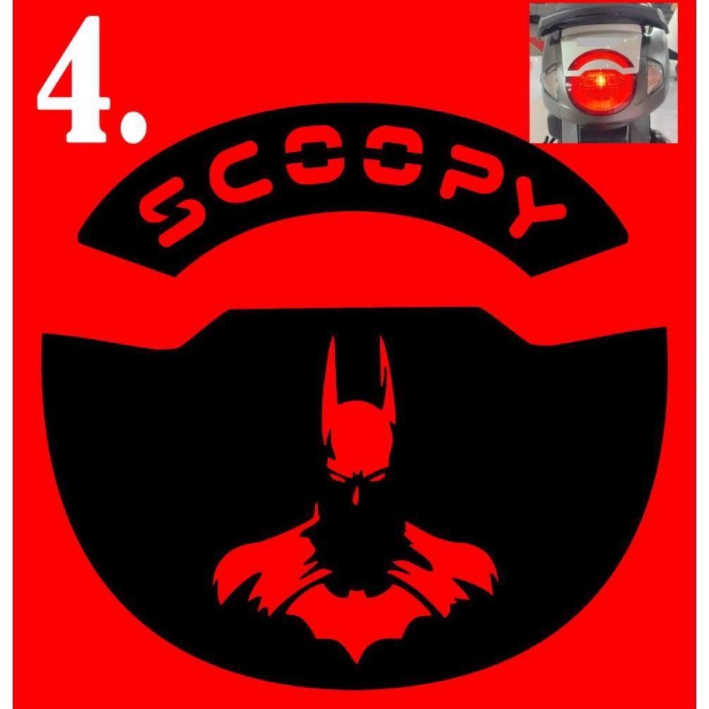 Flash Sale Sticker Cutting Stiker Variasi Lampu Belakang Motf Motor Scoopy 2024/2025