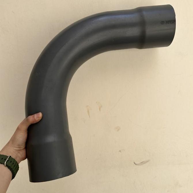 LONG ELBOW 4" inch AW MASPION BOK KENI PANJANG LARGE RADIUS PVC DIM