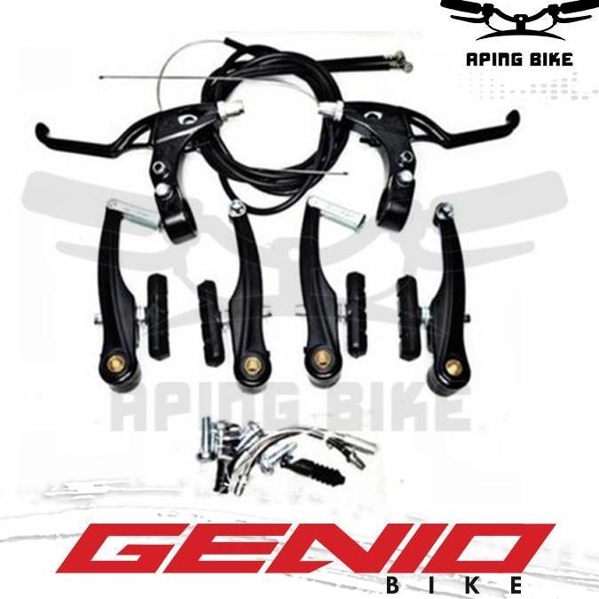 Rem V-Brake Genio Logan Fullset Alloy Rem Sepeda Lipat MTB Federal BMX