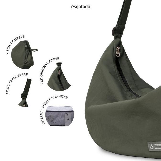 Backpack- Esgotado Tas Selempang Pria Wanita - Paxta Neo Sling Bag - Nylon Sling Bag