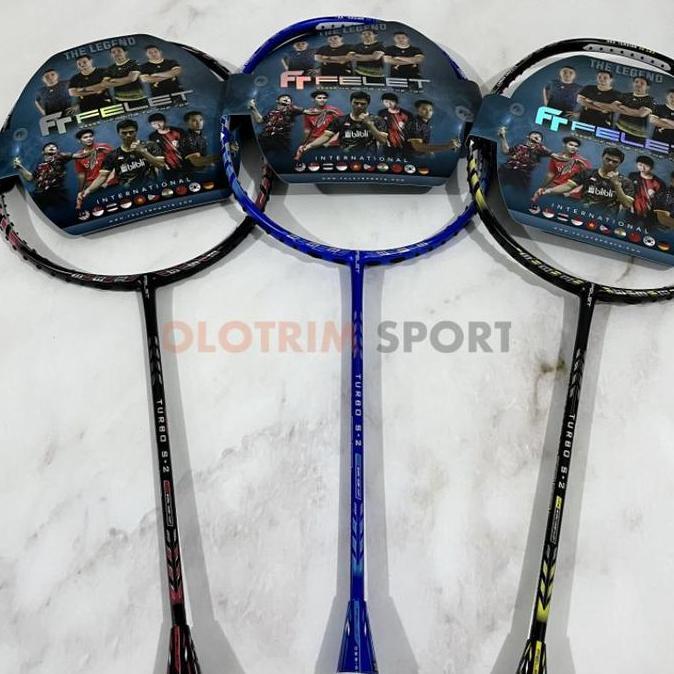 Promo Raket Badminton Felet 36lbs Turbo S-2 S2 S 2 Original Diskon