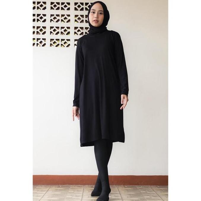 Promo Inner midi dress gamis polos/midi dress gamis/midi dress tangan panjang/daster pendek/daster m
