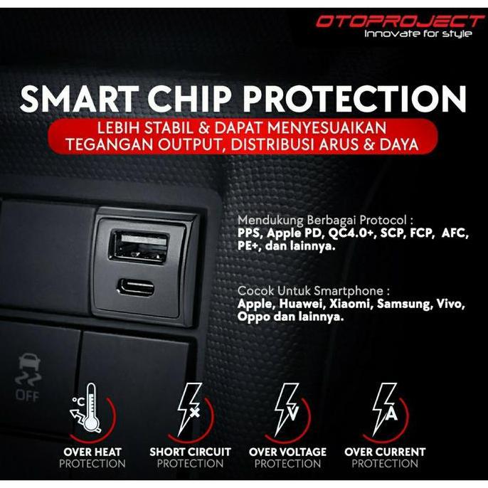 Car Charger Dual USB Fast Charging Daihatsu Rocky Plug & Play 3 Ampere Ready