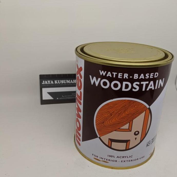 Cat- Politur Kayu Mowilex Air Plitur Water Based 1L Woodstain