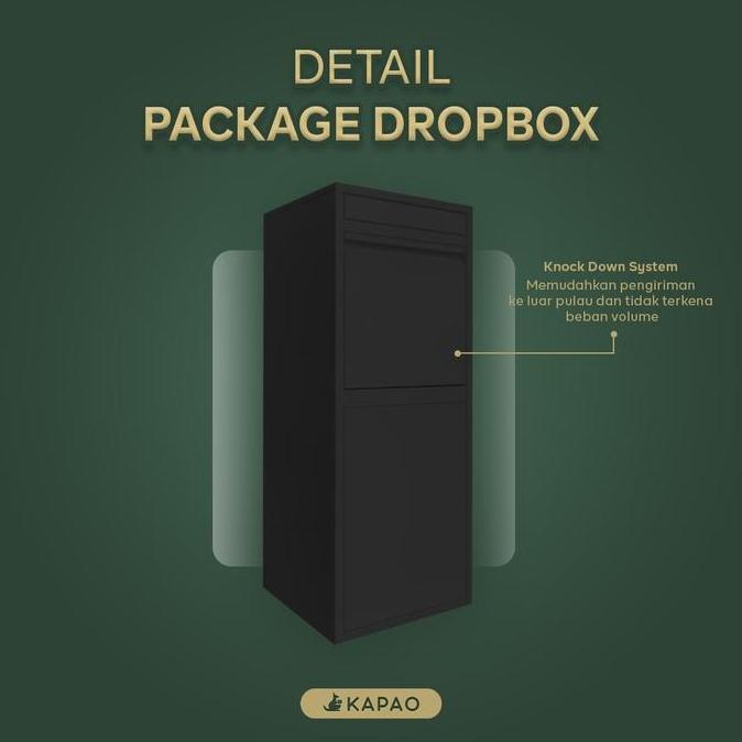 Instancodbisa- Ready Stock Kotak Paket Rumah Black Hitam Kapao
