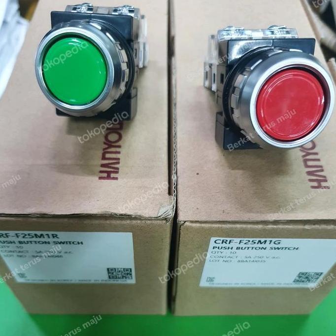 Lansungkirim- Push Button ( Tombol On-Off )...Hanyoung (25Mm)